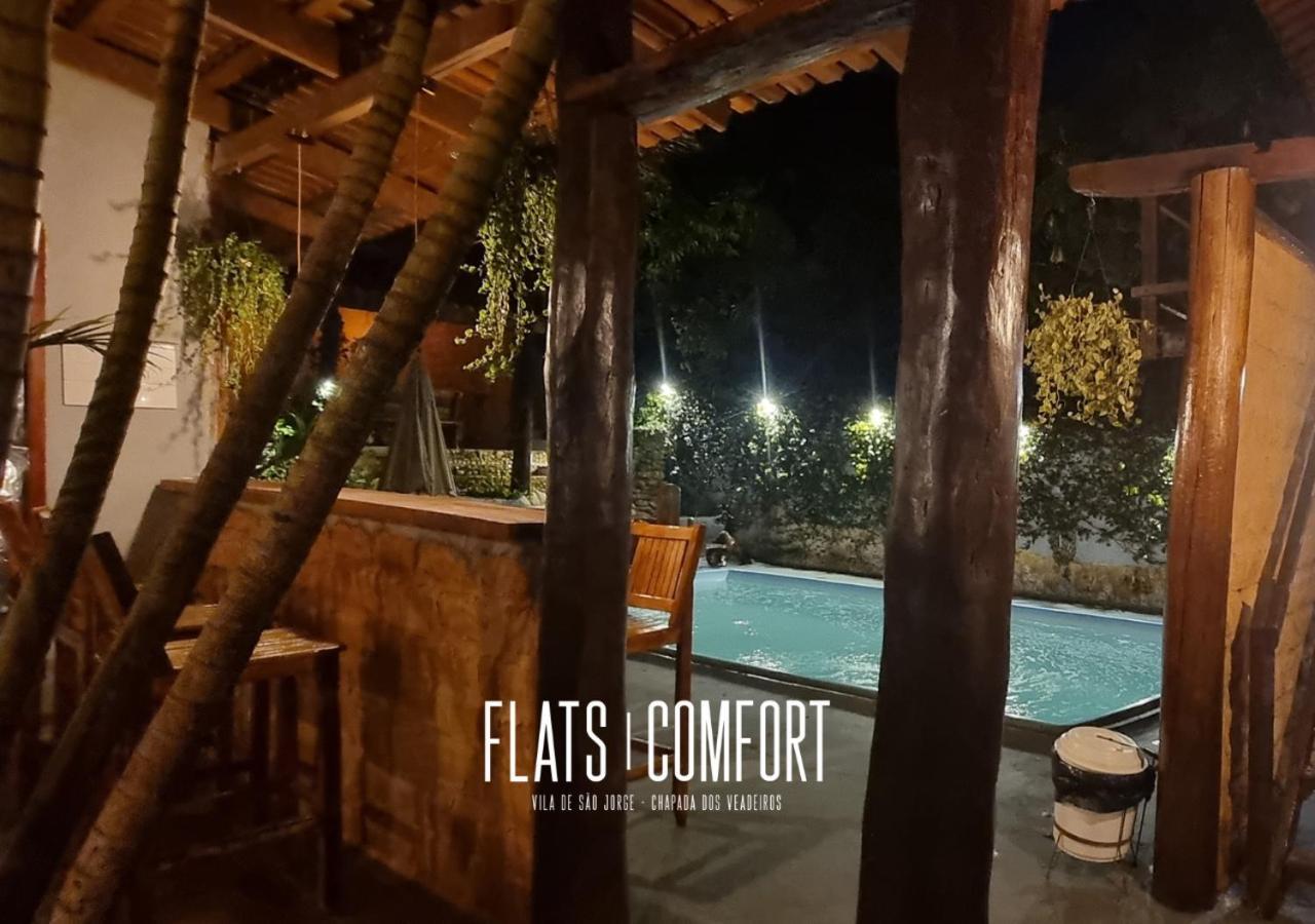 Novidade Flats Comfort Na Vila De Sao Jorge - Chapada Dos Veadeiros Hotel Exterior photo