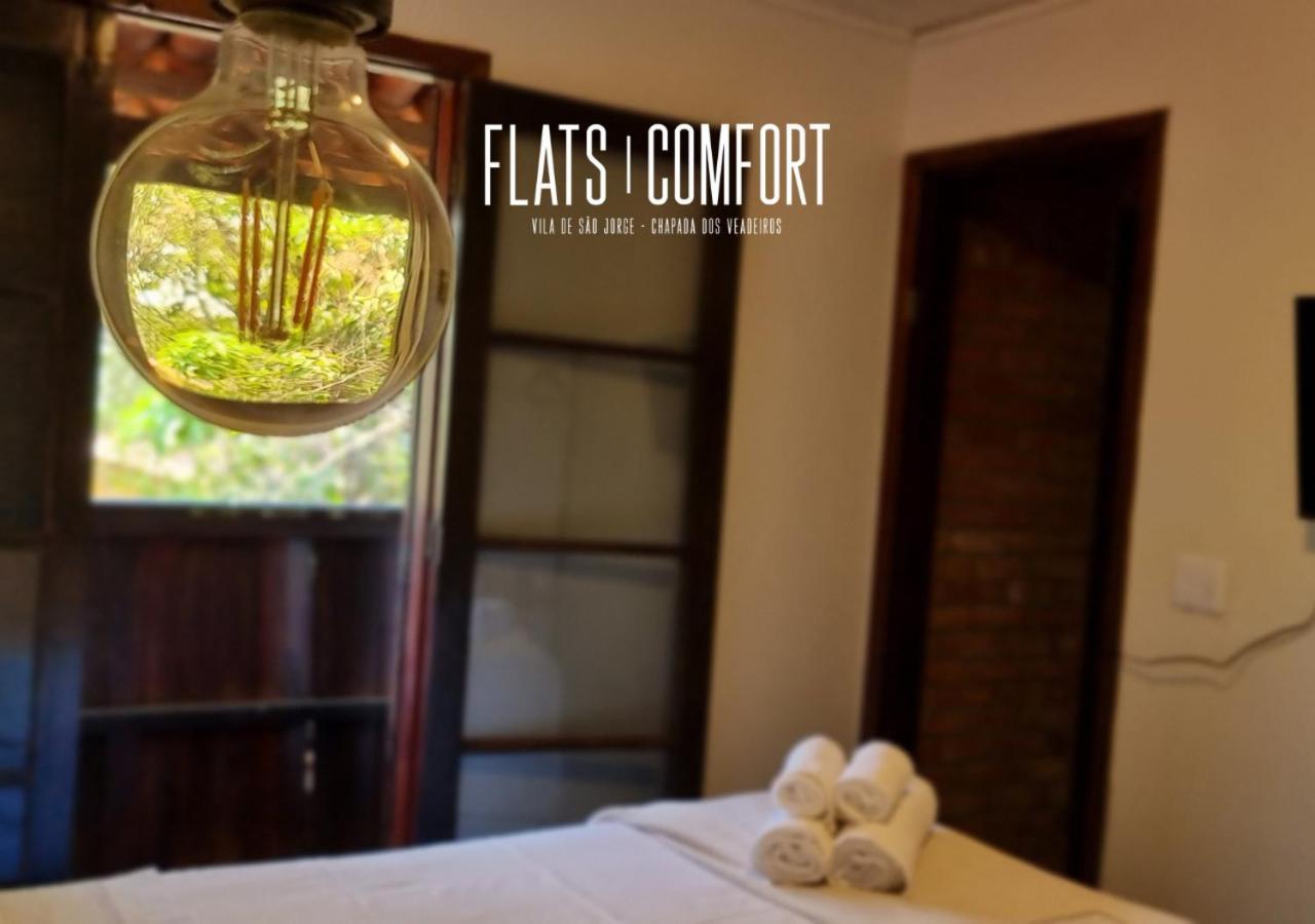 Novidade Flats Comfort Na Vila De Sao Jorge - Chapada Dos Veadeiros Hotel Exterior photo