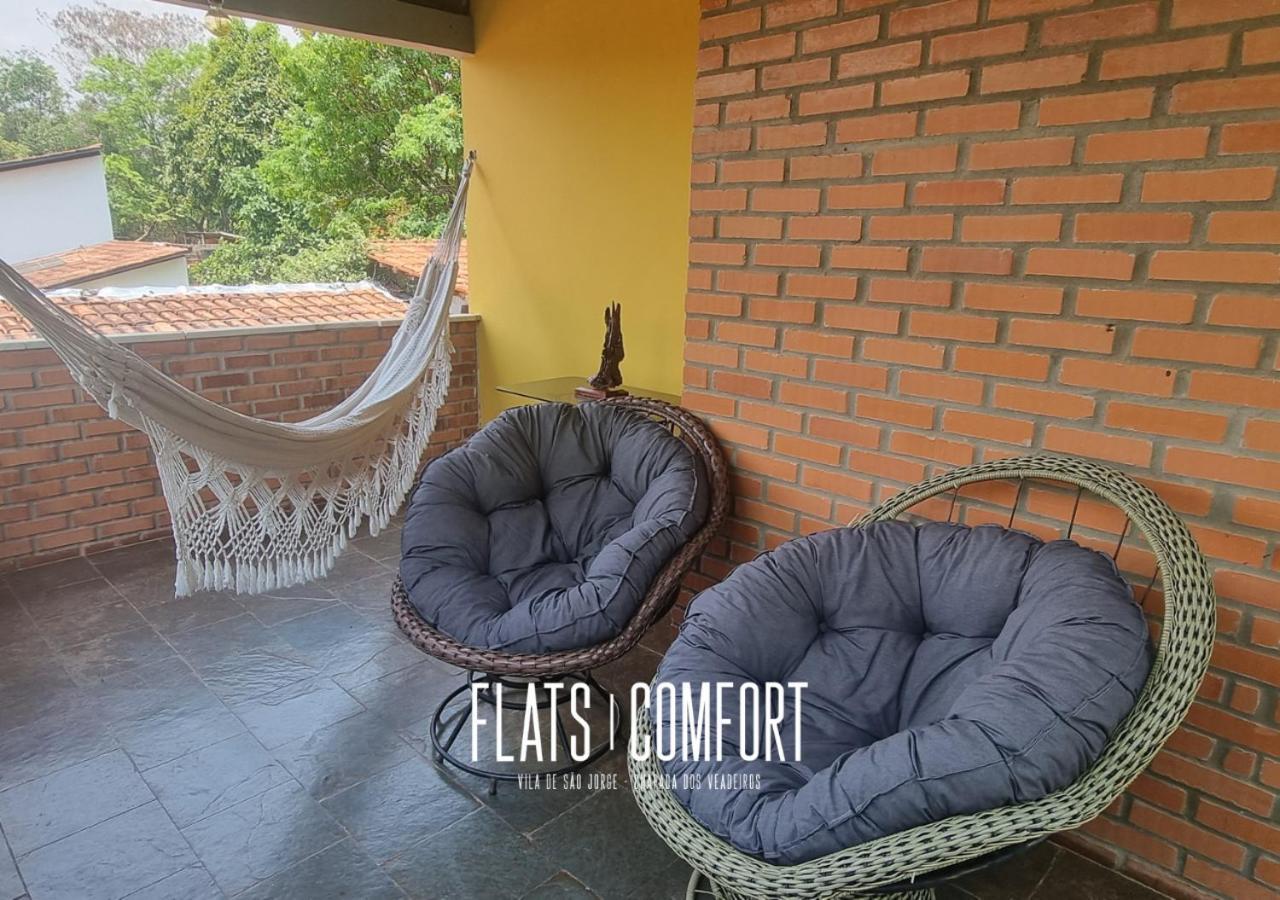 Novidade Flats Comfort Na Vila De Sao Jorge - Chapada Dos Veadeiros Hotel Exterior photo